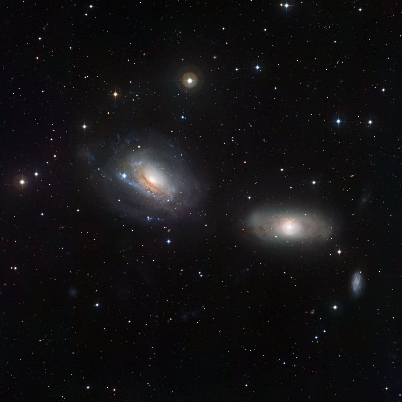 Das zerzauste Galaxienpaar NGC 3169 und NGC 3166