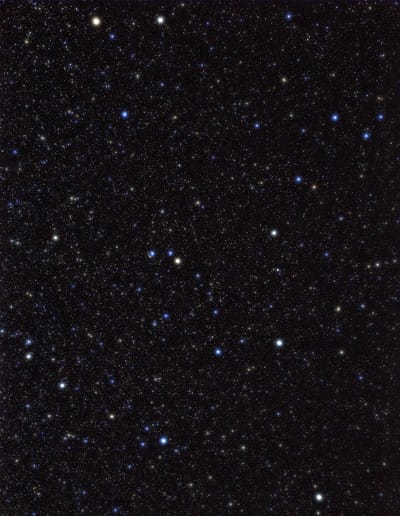 Das Sternbild Herkules ist an dem charakteristischen Trapez aus vier Sternen in der Mitte zu erkennen.