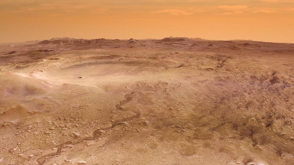 Virtueller Rundflug um den Krater Jezero auf dem Mars